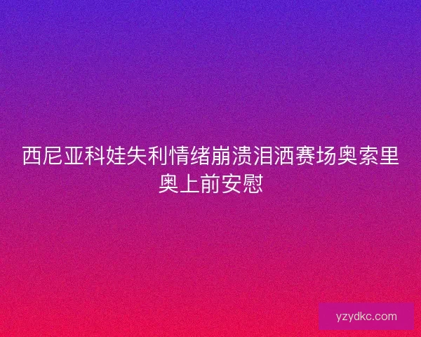 西尼亚科娃失利情绪崩溃泪洒赛场奥索里奥上前安慰